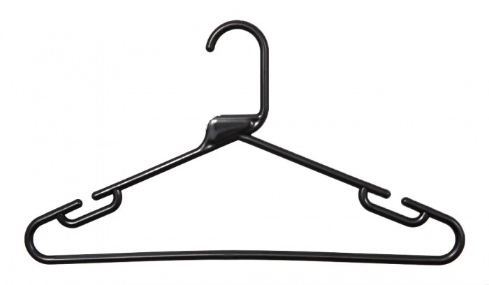 Black Plastic Coat Hangers