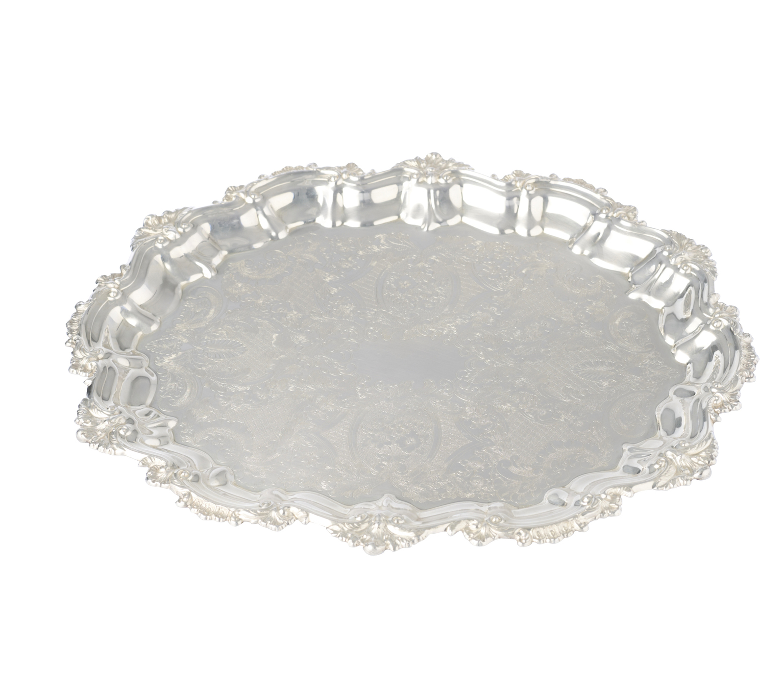 Silver Serving Tray Oval