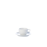 Rim Royal Porcelain Demi Cup and Saucer
