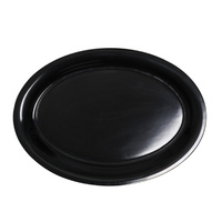 Mellamine Oval Black 21"