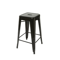 Black Tolix style Stool 