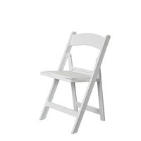 White Padded Folding Chair