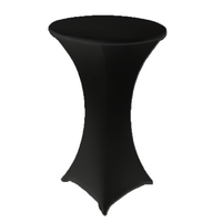 Cocktail Table with Black Lycra Cover 
