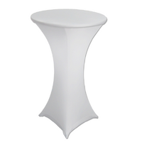 Cocktail Table with White Lycra Cover 