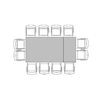Banquette Table for 12 (1.2m x 2.4m)