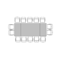 Banquette Table for 14 (1.2m x 3m)