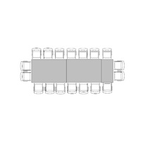 Banquette Tables for 18 (1.2m x 4.2m)