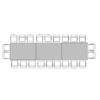 Banquette Table for 22 (1.2m x 5.4m)