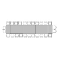 Banquette Table for 26 (1.2m x 6.6m)