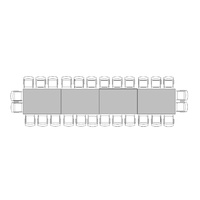 Banquette Table for 28 (1.2m x 7.2m)