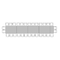 Banquette Table for 30 (1.2m x 7.8m)