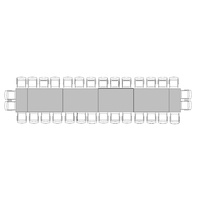 Banquette Table for 32 (1.2m x 8.4m)