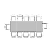 Banquette Table for 12 (1m x 3m)