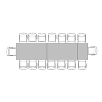 Banquette Table for 16 (1m x 4.2m)