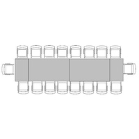 Banquette Table for 18 (1m x 4.8m)