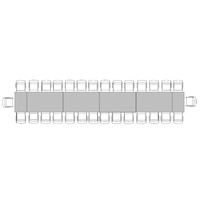 Banquette Table for 30 (1m x 8.4m)