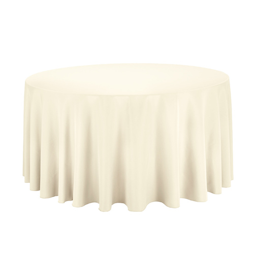 Tablecloth 220cm Round Cream Caress Feather leaf