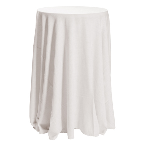 Tablecloth 270cm Round White Caress Feather leaf