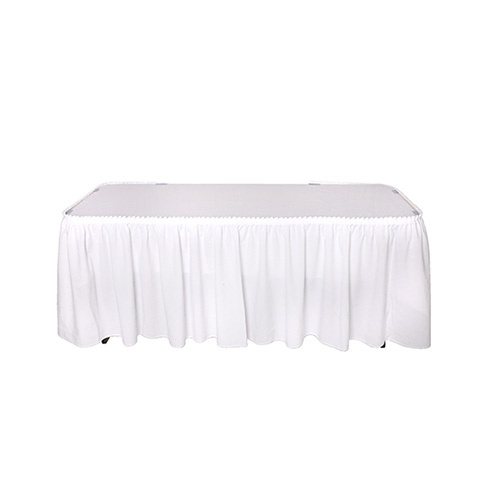 Tablecloth White Flounce 3m x 75cm