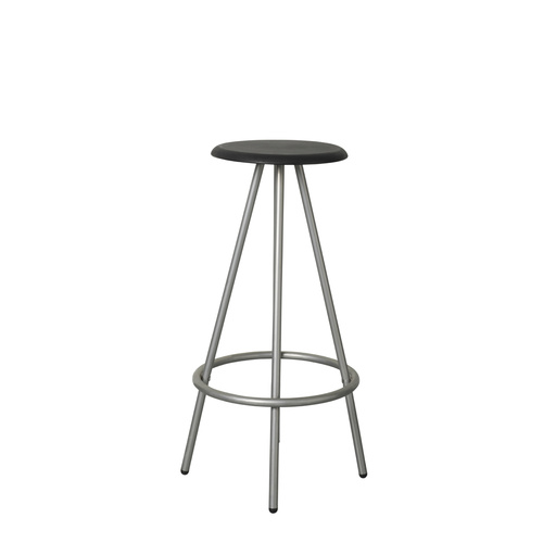 Black Stool with solid top