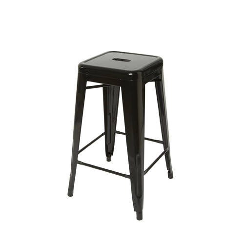 Black Tolix style Stool 