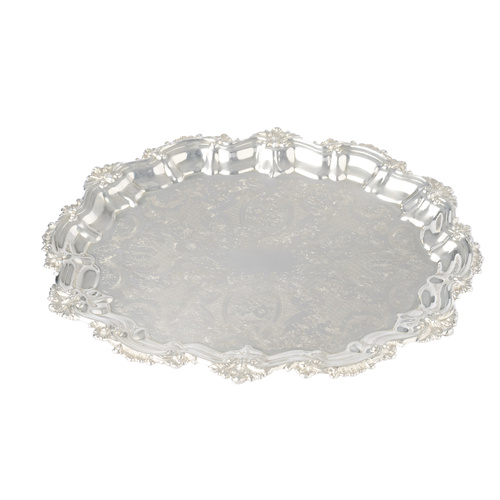 Silver Serving Tray Oval