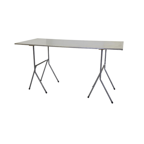 Tall Trestle Table Timber Top 1.8m x 0.75m ( 0.90m High)