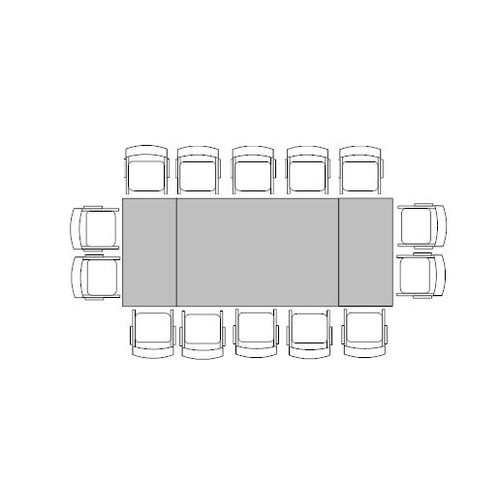 Banquette Table for 14 (1.2m x 3m)