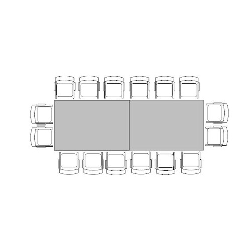 Banquette Table for 16 (1.2m x 3.6m)