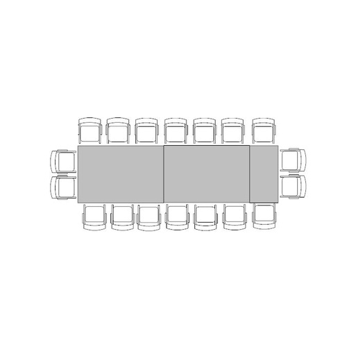 Banquette Tables for 18 (1.2m x 4.2m)