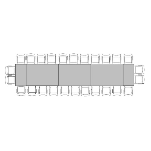 Banquette Table for 26 (1.2m x 6.6m)