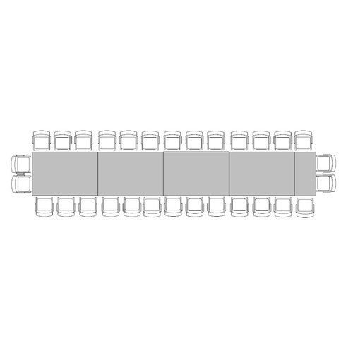 Banquette Table for 30 (1.2m x 7.8m)