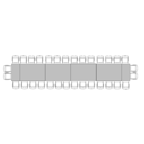 Banquette Table for 32 (1.2m x 8.4m)