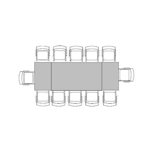 Banquette Table for 12 (1m x 3m)