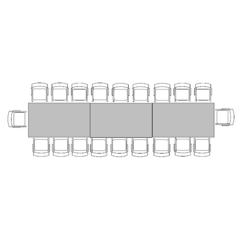 Banquette Table for 20 (1m x 5.4m)