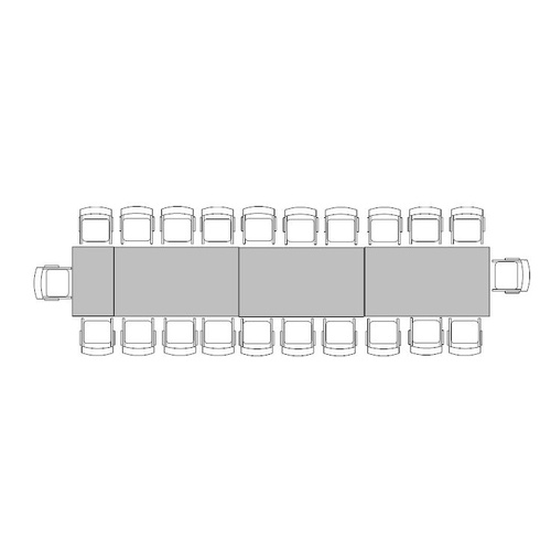 Banquette Table for 22 (1m x 6m)