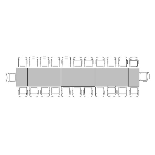 Banquette Table for 24 (1m x 6.6m)