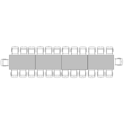 Banquette Table for 26 (1m x 7.2m)