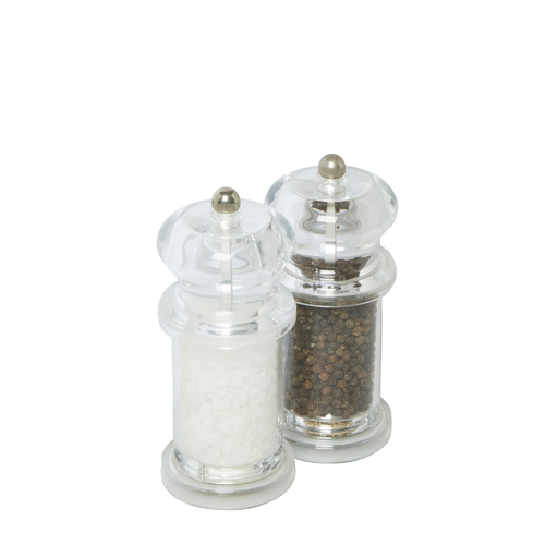 Salt and Pepper Grinder set Clear