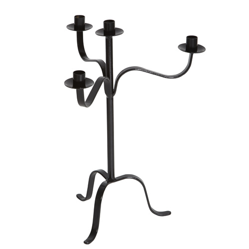 Wrought Iron Candelabra 4 Arm